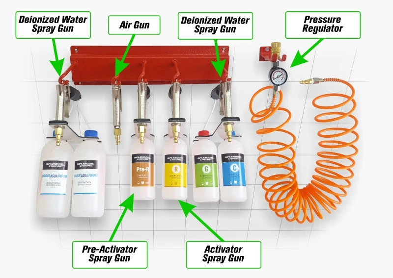 Parts of Semi-Pro Chrome System
